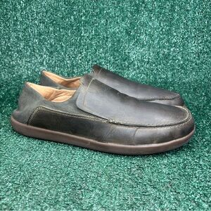 Clarks Un Lisbon Lane Convertible Loafer Dark Olive Leather Men Sz 13 MSRP $130